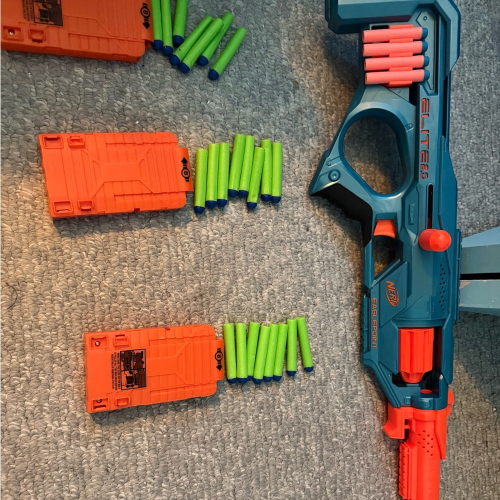 Nerf Elite 60 Blaster - Teal and Orange